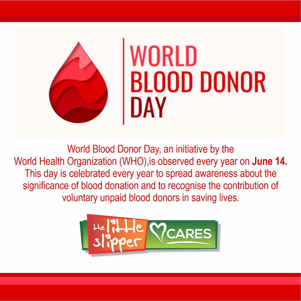 Little Slipper Cares – Blood Donor Day 2021