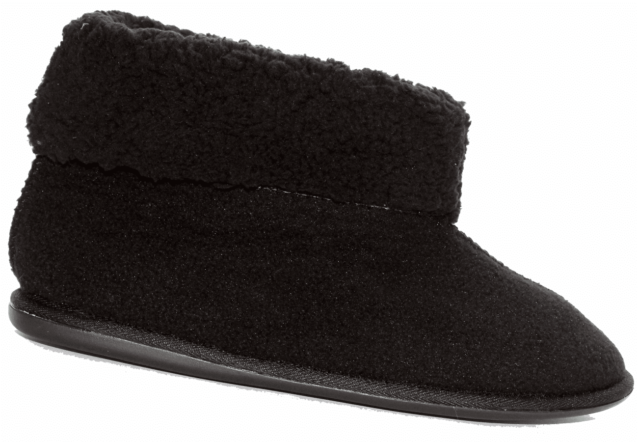 Mens black slipper on sale boots