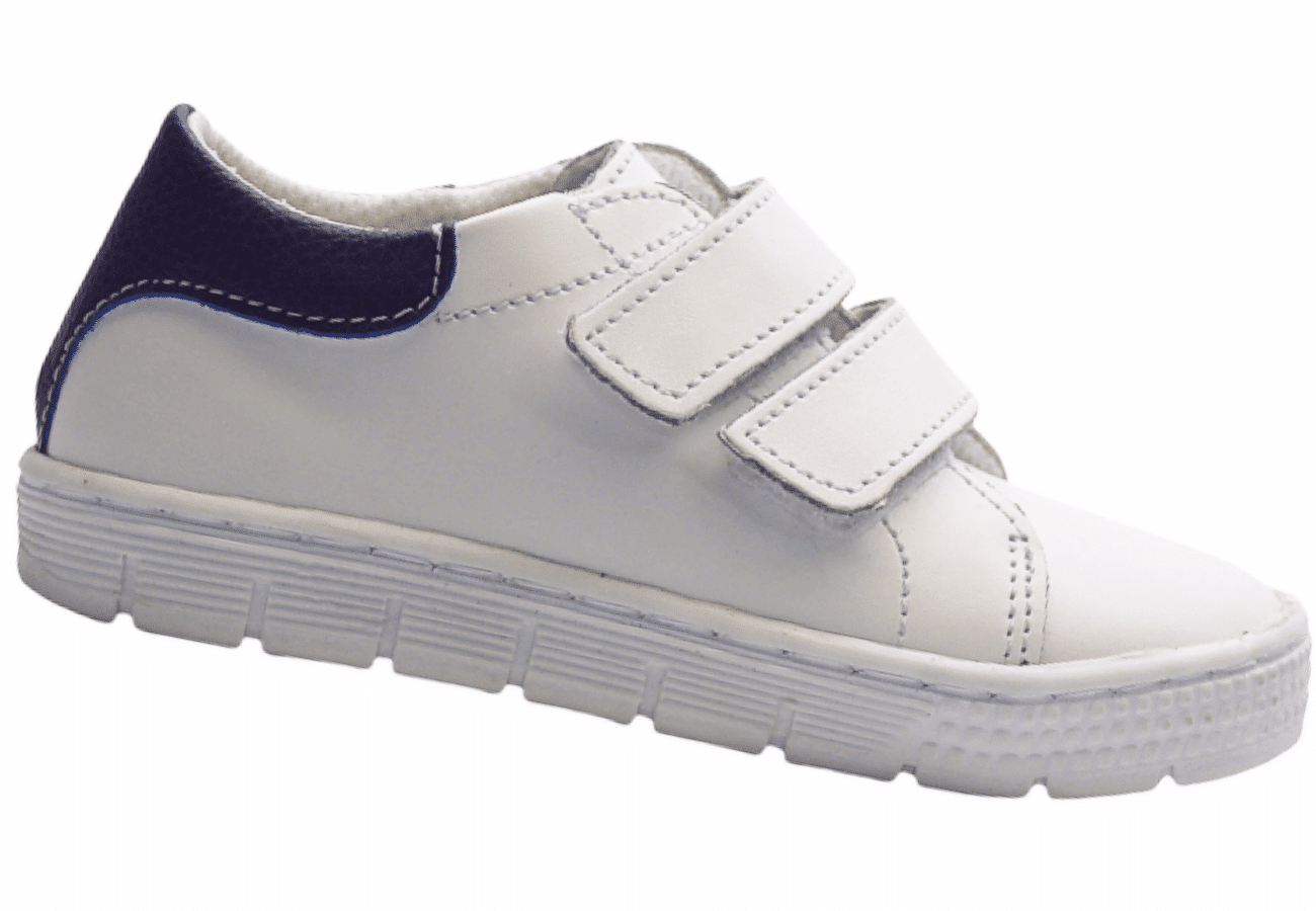 Boys white cheap velcro sneakers