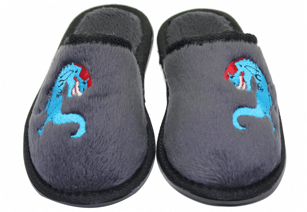 Boys Dinosaur Mule The Little Slipper Company   YB51218L Pair 