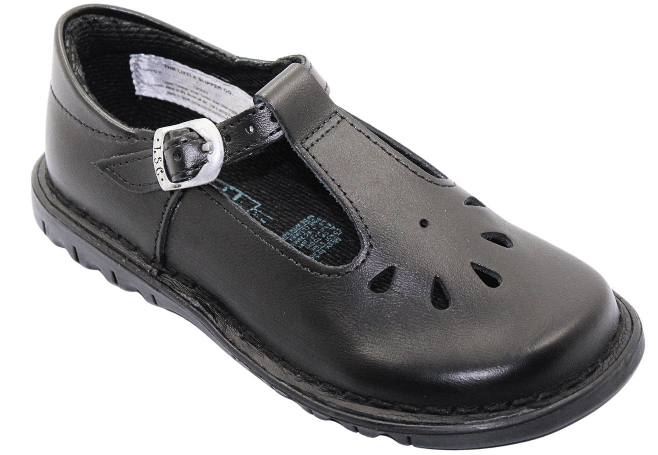 Black T-Bar School Shoe for girls